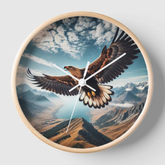 Wild Majesty Clock Elegant Eagle uurwerk