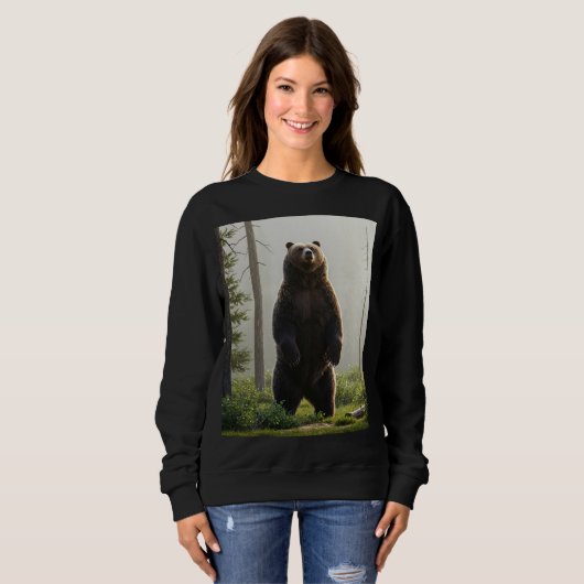 Wild Majesty: het grizzly Beer T-shirt (Voorkant volledig)