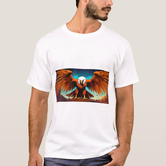 Wild Majesty Kleding: De geest van een adelaar T-shirt (Voorkant)