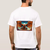 Wild Majesty Kleding: De geest van een adelaar T-shirt (Achterkant)