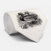 Wild Mallard Ducks Persoonlijke Sjabloon Stropdas (Opgerold)