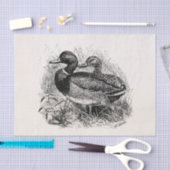 Wild Mallard Ducks Persoonlijke Sjabloon Tissuepapier (Craft)