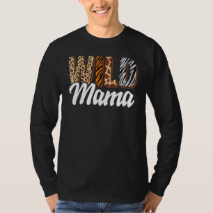 Wild Mama Zoo Geboren om Wild te zijn Verjaardags T-shirt