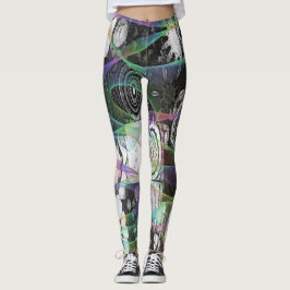 Wild Mandela Abstracte Designer Leggings