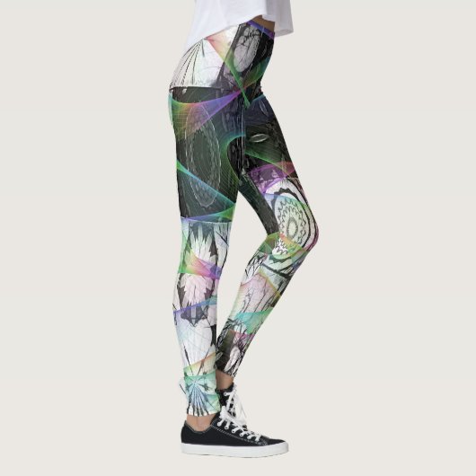 Wild Mandela Abstracte Designer Leggings (Rechts)
