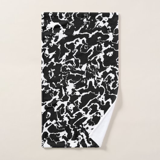 Wild Marble 3 - zwart en wit Bad Handdoek (Handdoek)