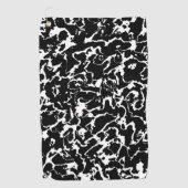 Wild Marble 3 - zwart en wit Golfhanddoek (Voorkant)