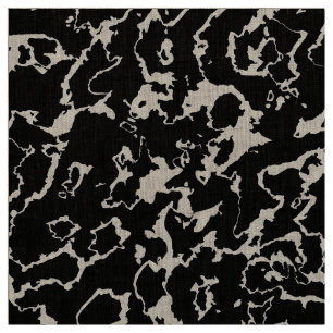 Wild Marble 3 - zwart en wit Stof