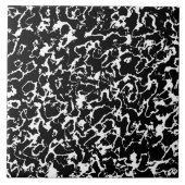 Wild Marble 3 - zwart en wit Tegeltje (Voorkant)