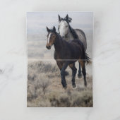 "Wild Mares and Foal on the Move" (Binnen)