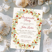 Wild Marigold Bloemen Foliage Bachelorette Party Kaart