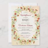 Wild Marigold Bloemen Krans Bloemen Verjaardag Kaart (Voorkant)