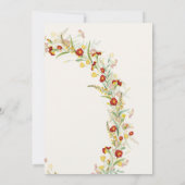 Wild Marigold Flowers Foliage Engagement Party Kaart (Achterkant)
