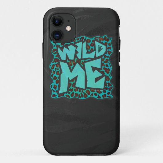 Wild Me Brown en Blauwgroen design van luipaarden Case-Mate iPhone Case (Achterkant)