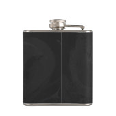 Wild Me Brown en Blauwgroen design van luipaarden Heupfles (Achterkant)