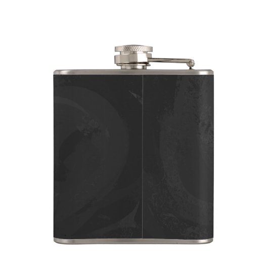 Wild Me Brown en Blauwgroen design van luipaarden Heupfles (Achterkant)