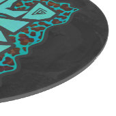 Wild Me Brown en Blauwgroen design van luipaarden Snijplank (Hoek)