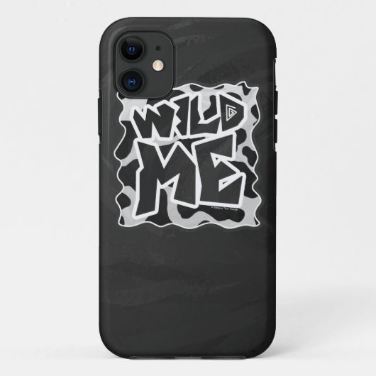 Wild Me Koe Black en White Case-Mate iPhone Case (Achterkant)