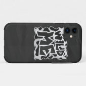 Wild Me Koe Black en White Case-Mate iPhone Case (Achterkant (horizontaal))