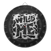 Wild Me Koe Black en White Dartbord (Voorkant)