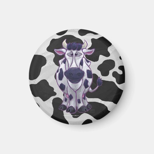 Wild Me Koe Black en White Magneet (Voorkant)