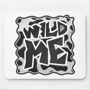 Wild Me Koe Black en White Muismat