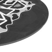 Wild Me Koe Black en White Snijplank (Hoek)