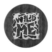 Wild Me Koe Black en White Snijplank (Voorkant)