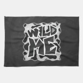 Wild Me Koe Black en White Theedoek (Horizontaal)
