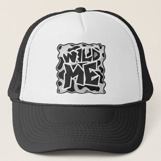 Wild Me Koe Black en White Trucker Pet (Voorkant)