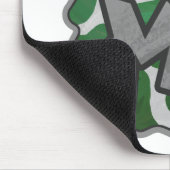 Wild me Koe Groene en Witte Druk Muismat (Hoek)