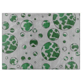 Wild me Koe Groene en Witte Druk Snijplank (Voorkant)