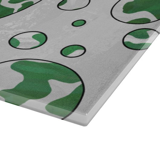 Wild me Koe Groene en Witte Druk Snijplank (Hoek)