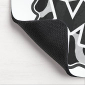 Wild Me Koe Zwart en Wit Muismat (Hoek)