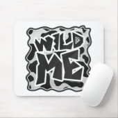Wild Me Koe Zwart Wit Muismat (Met muis)