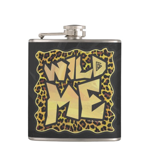 Wild me Leopard Brown and Yellow Print Heupfles (Voorkant)