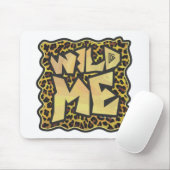 Wild me Leopard Brown and Yellow Print Muismat (Met muis)