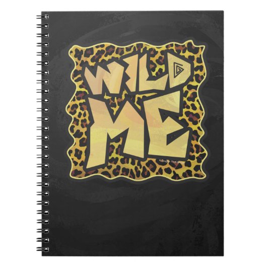 Wild me Leopard Brown and Yellow Print Notitieboek (Voorkant)