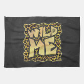 Wild me Leopard Brown and Yellow Print Theedoek (Horizontaal)