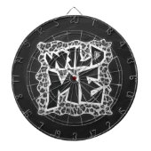 Wild Me Leopard White en Black Dartbord (Voorkant)