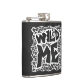 Wild Me Leopard White en Black Heupfles (Rechts)