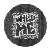 Wild Me Leopard White en Black Snijplank (Voorkant)
