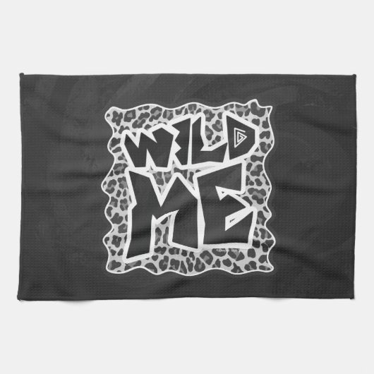 Wild Me Leopard White en Black Theedoek (Horizontaal)