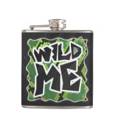Wild me Snake Black en Green Print Heupfles (Voorkant)