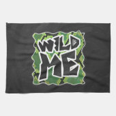 Wild me Snake Black en Green Print Theedoek (Horizontaal)