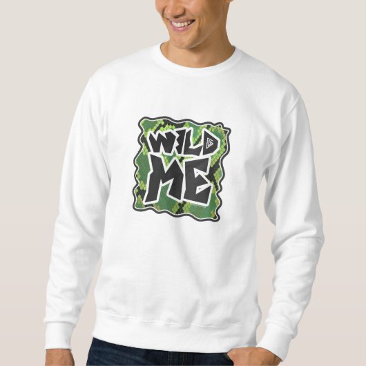 Wild me Snake Black en Green Print Trui (Voorkant)