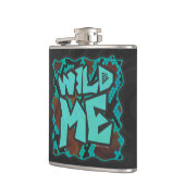 Wild me Snake Brown en Blauwgroen print Heupfles (Links)