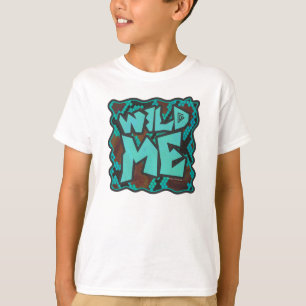 Wild me Snake Brown en Blauwgroen print T-shirt