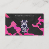 Wild Me Tiger Black en Roze Visitekaartje (Achterkant)