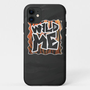 Wild Me Tiger Hot oranje en zwart afdrukken Case-Mate iPhone Case